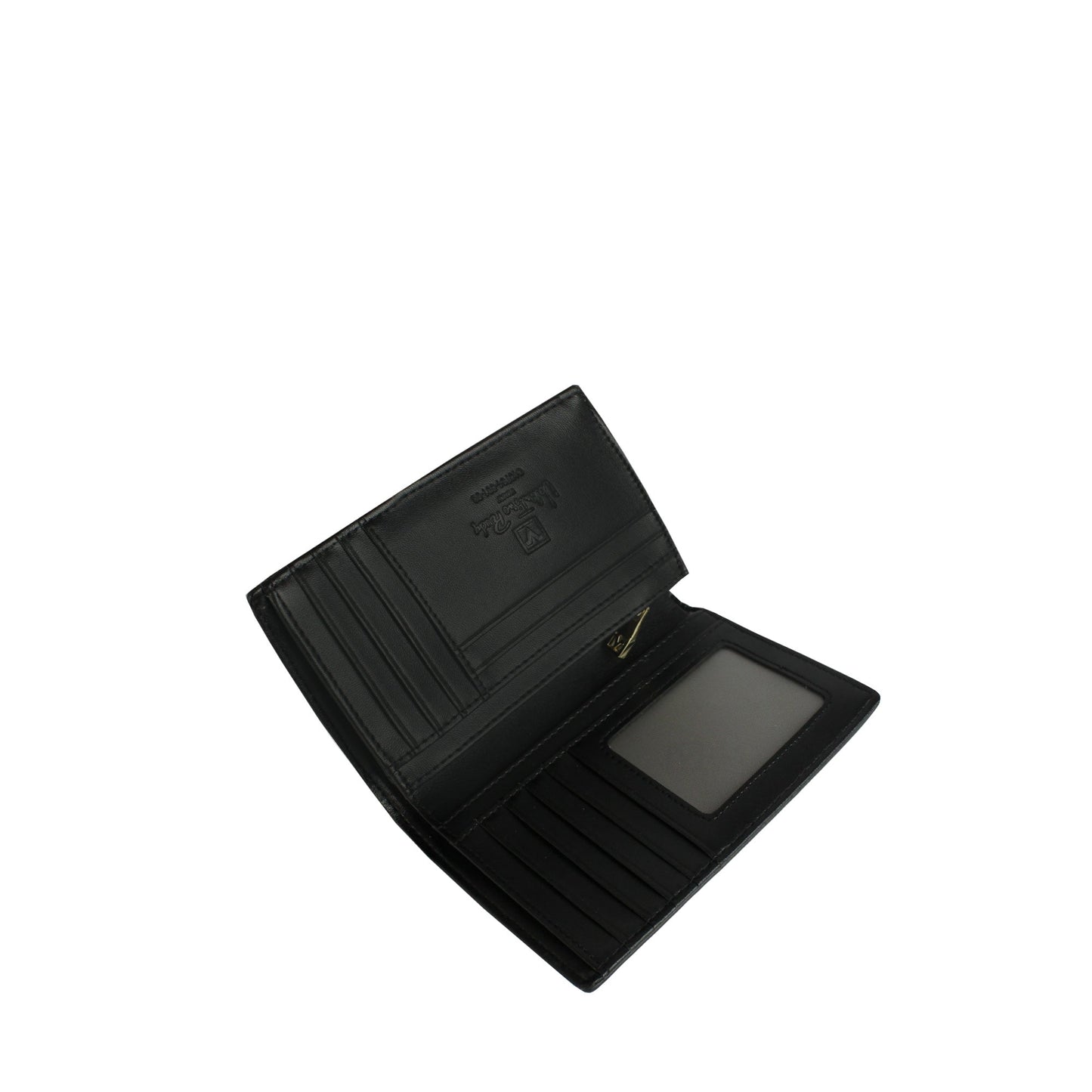 Ladies Monogram Bi-fold 3/4 Card Wallet