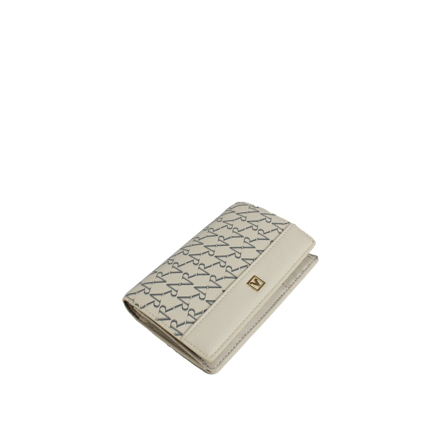 Ladies Monogram Bi-fold 3/4 Card Wallet