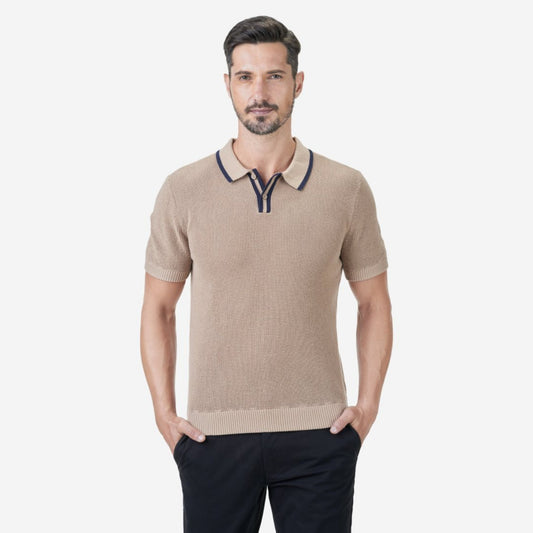 Valentino Rudy Italy Men's Knit Polo Shirt