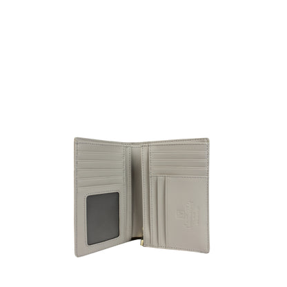 Ladies Monogram Bi-fold 3/4 Card Wallet