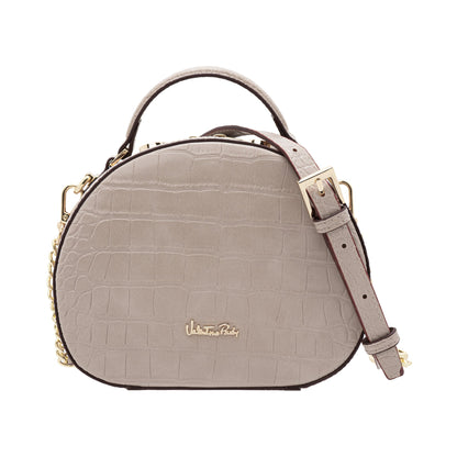 Croc-effect Vanity Bucket Bag