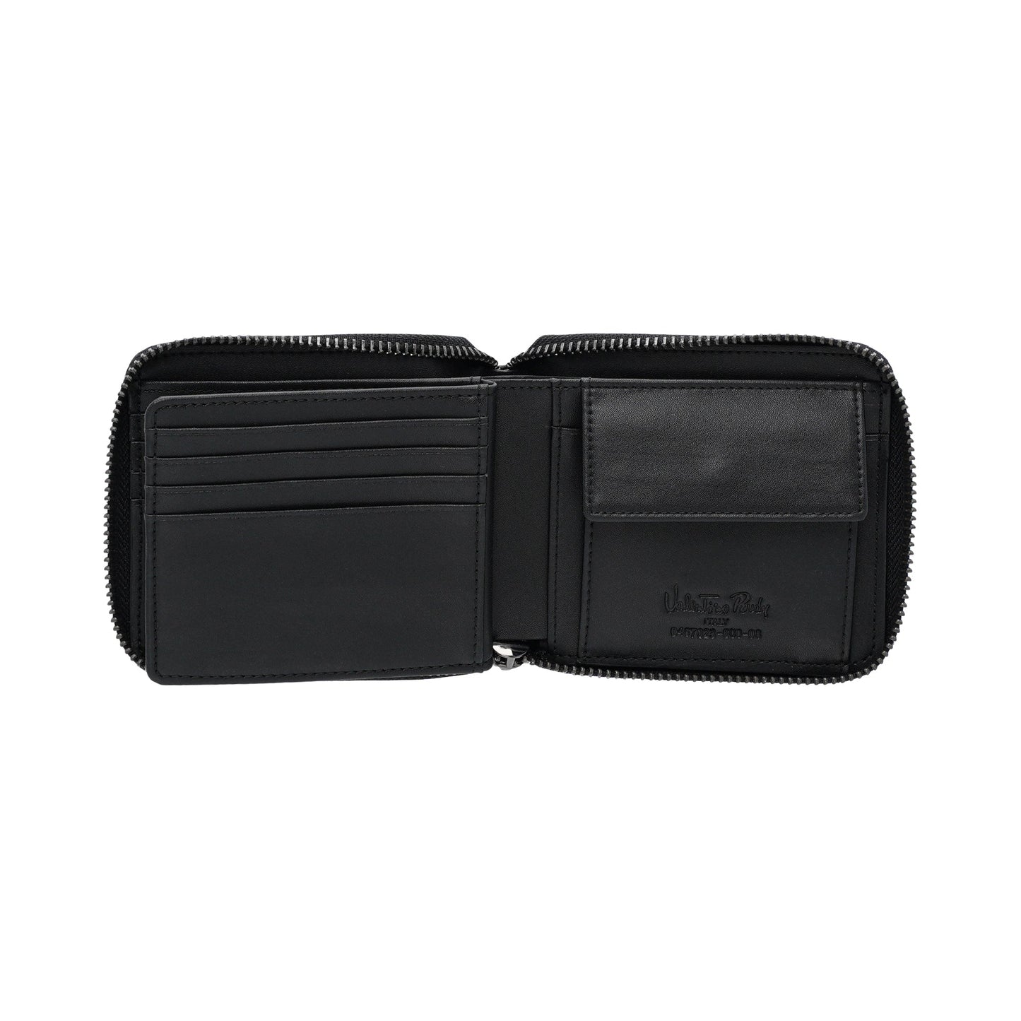 Leather RFID Zip Short Wallet