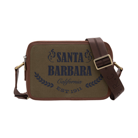 Santa Barbara Polo & Racquet Club Men's Canvas Micro Sling Bag