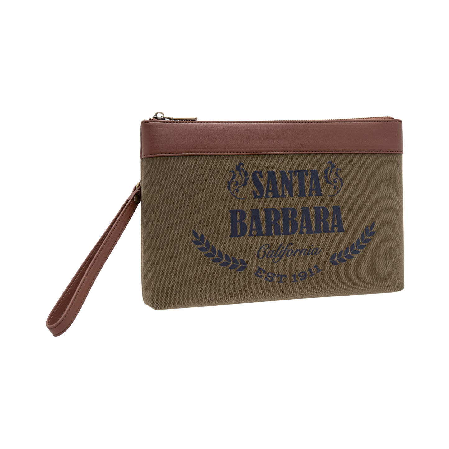 Santa Barbara Polo & Racquet Club Men's Canvas Micro Clutch Bag