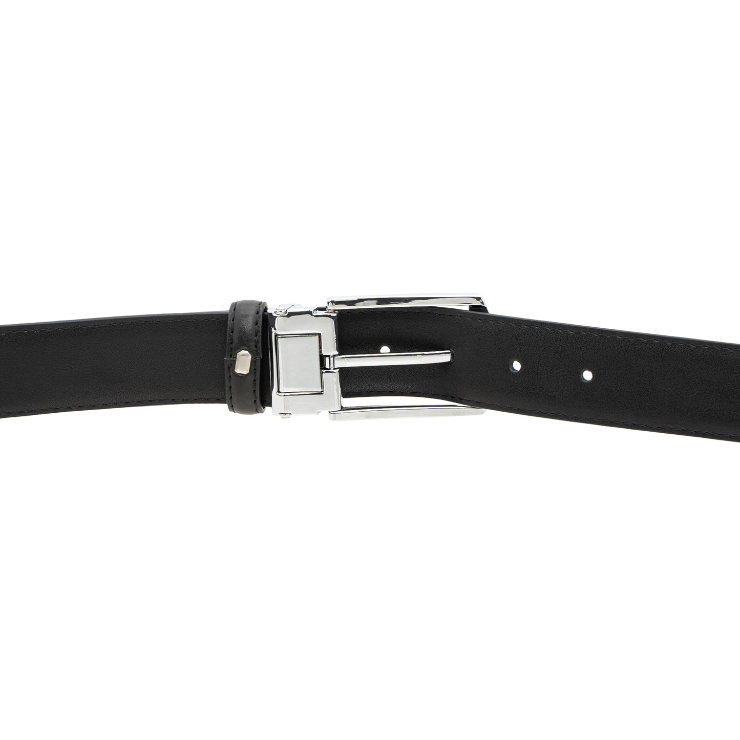 Pin Lock Split Leather Belt