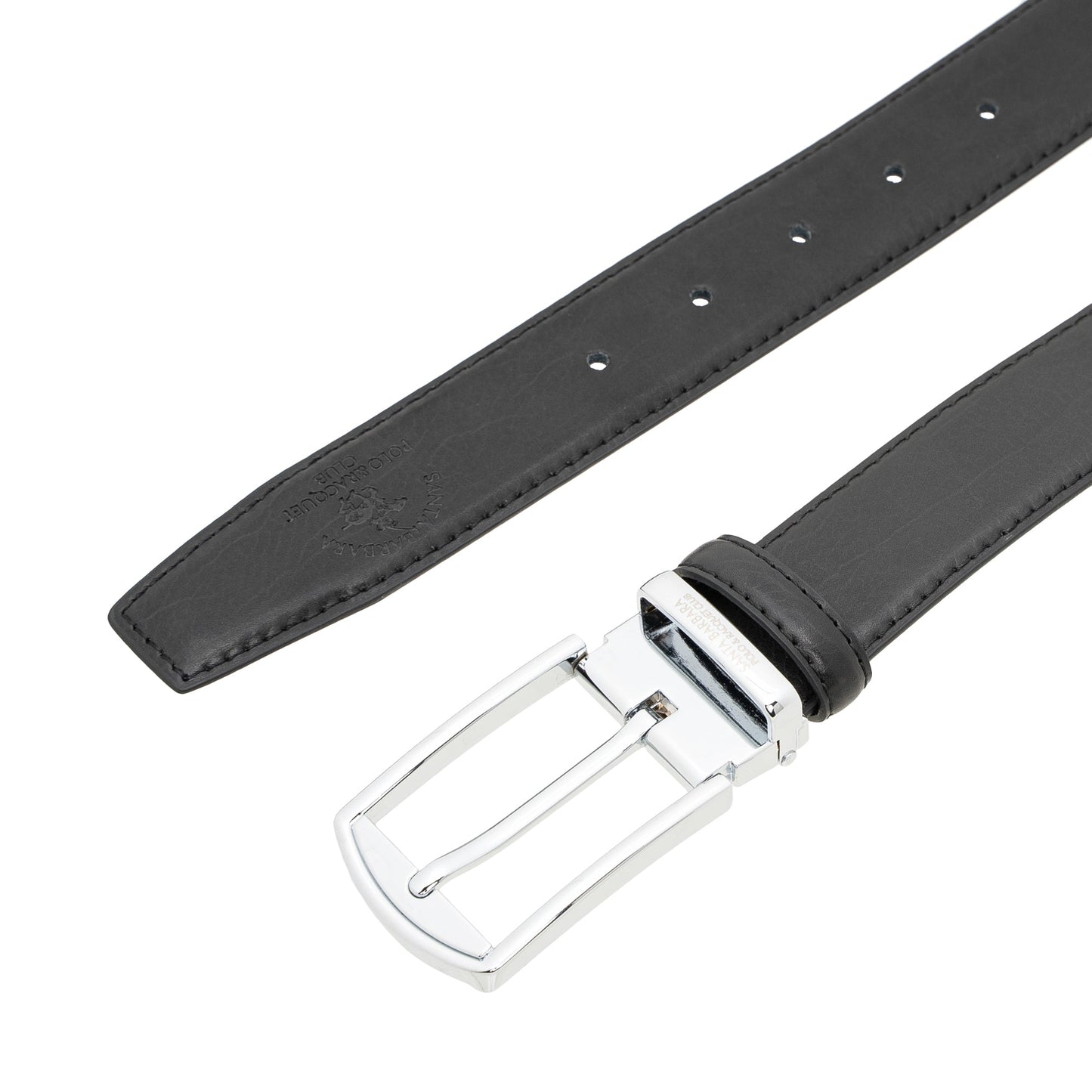 Pin Lock Split Leather Belt