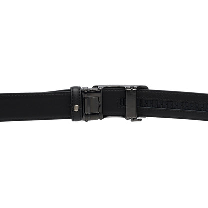 Edge Lock Split Leather Auto Buckle Belt