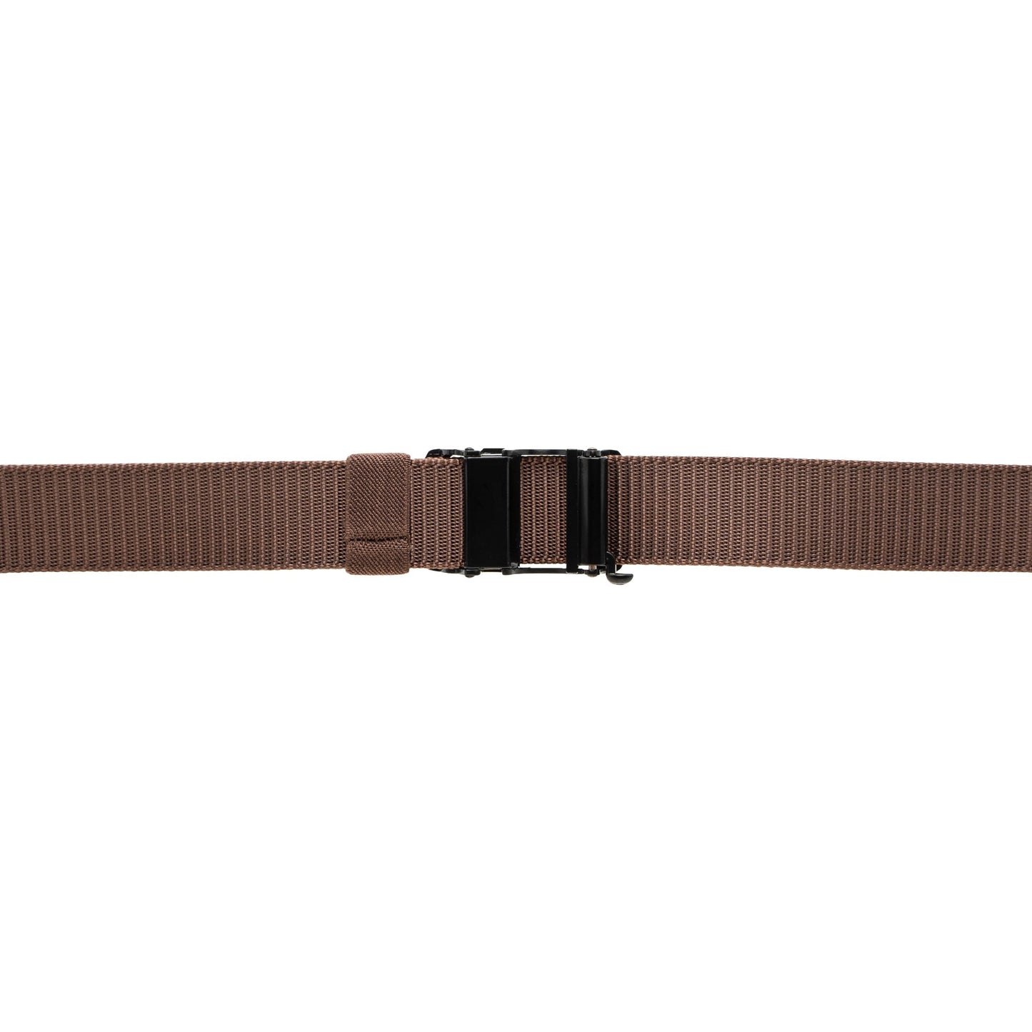 Brown Nylon Square Pin Buckle Belt