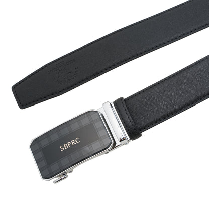 Santa Barbara Polo & Racquet Club Leather Wallet and Auto Buckle Belt Gift Set