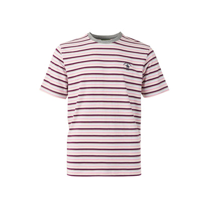 Men's Striped Round Neck Short Sleeve T-Shirt