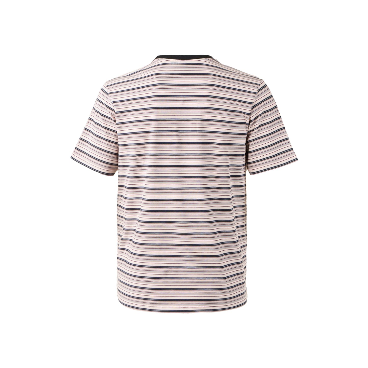 Men's Striped Round Neck Short Sleeve T-Shirt