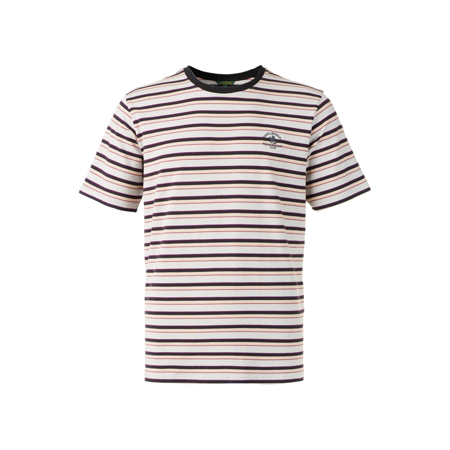 Men’s Striped Round Neck Short Sleeve T-Shirt