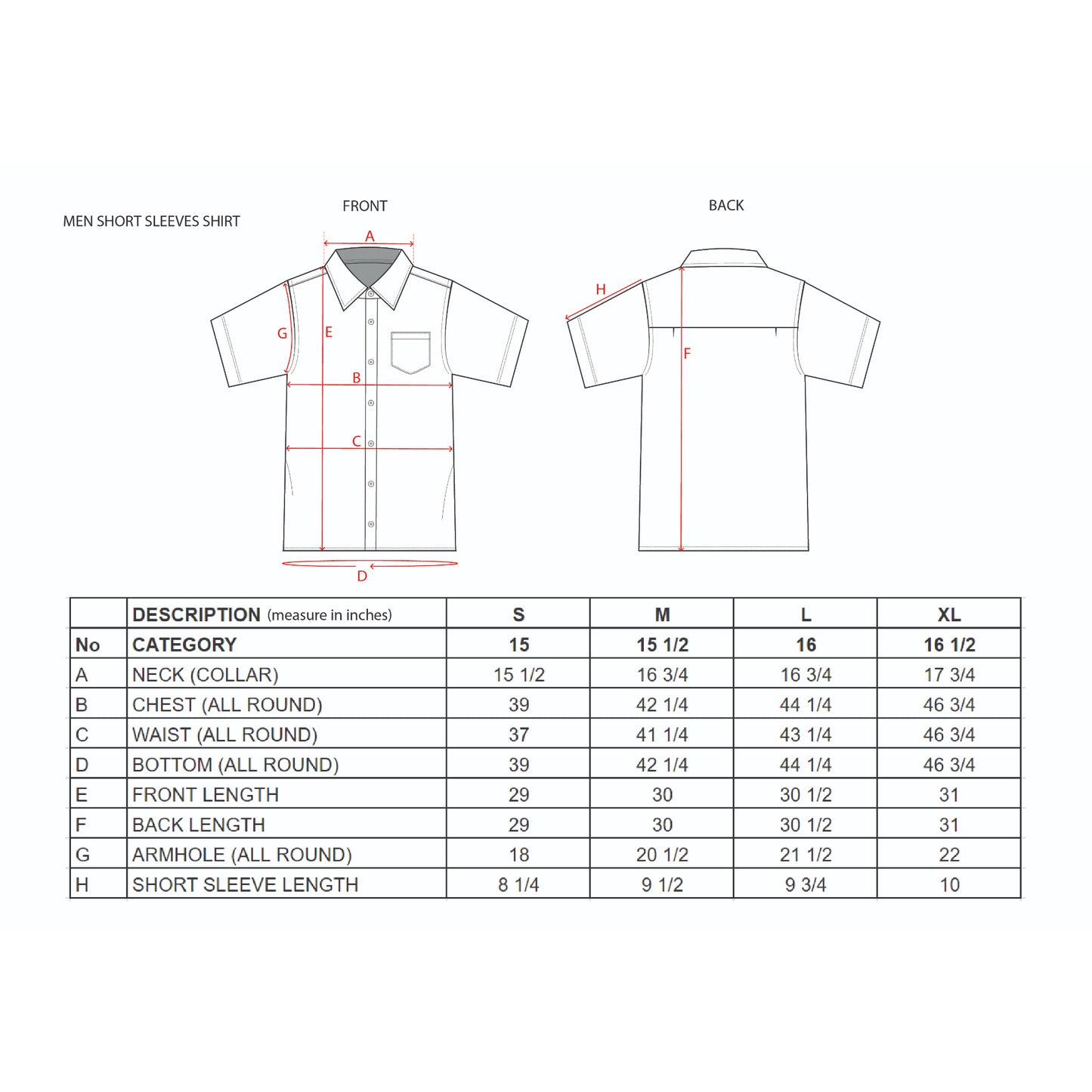 Men's Short Sleeve Casual Shirt