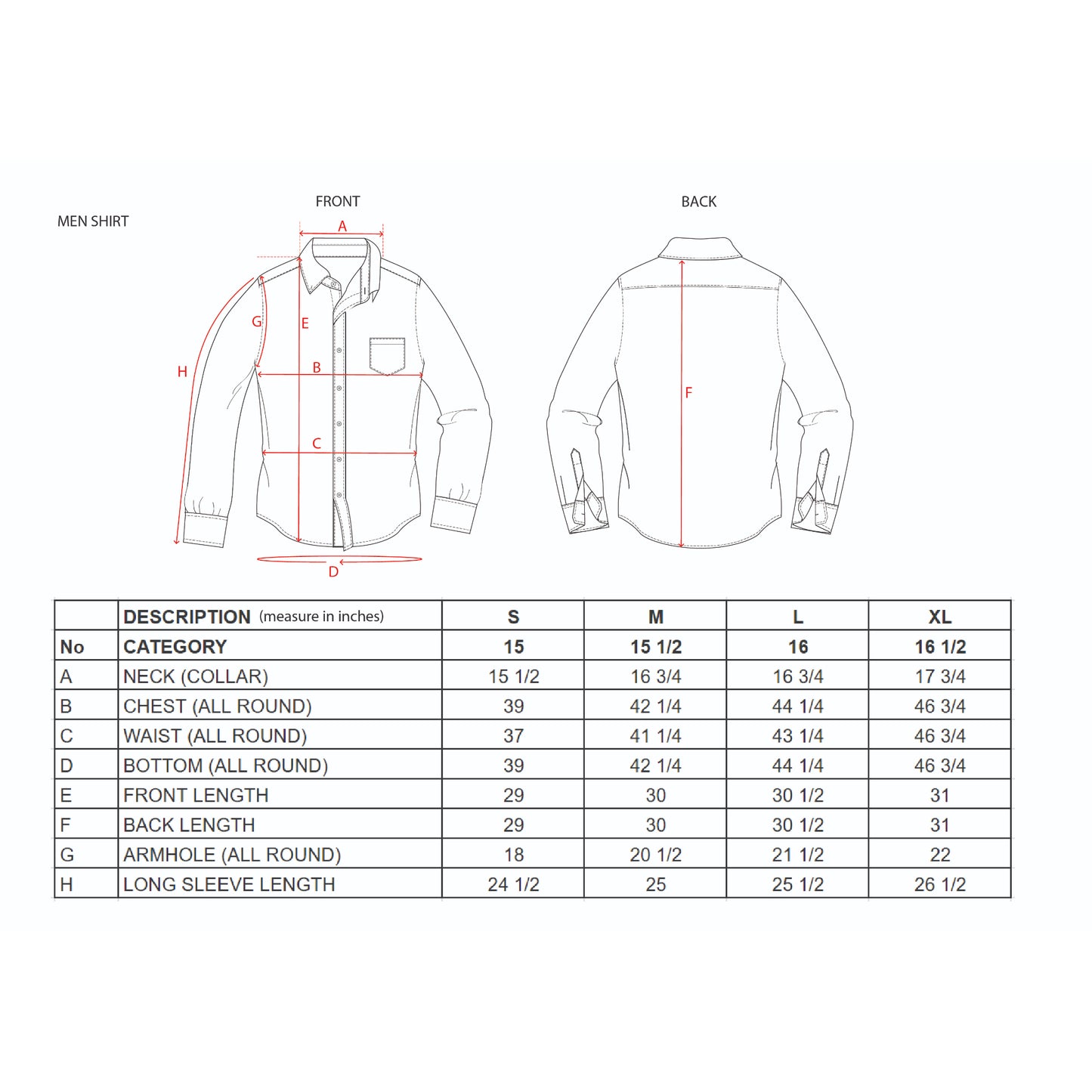 Men's Long Sleeve Business Shirt