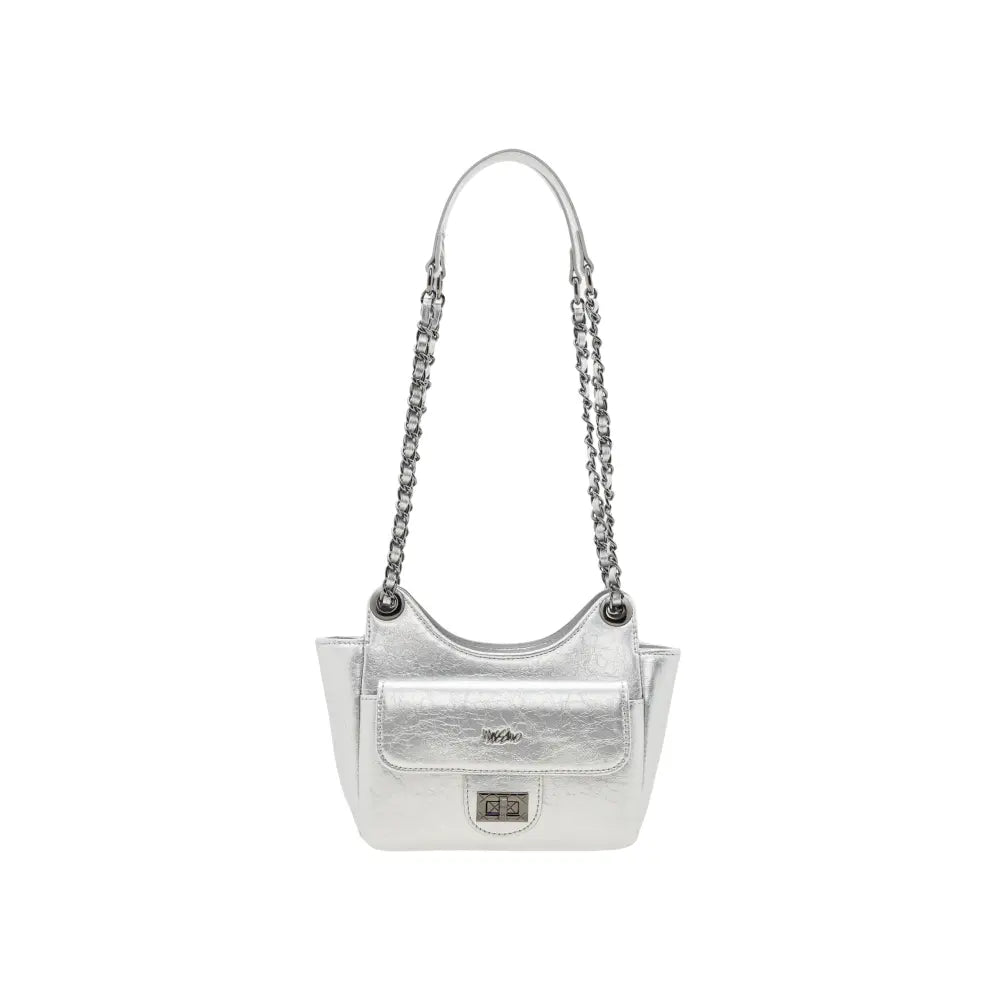 Celestial Silver Shoulder Bag