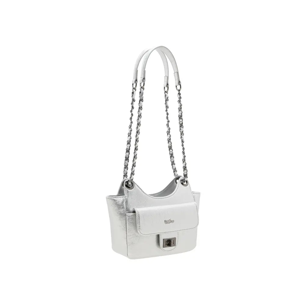 Celestial Silver Shoulder Bag