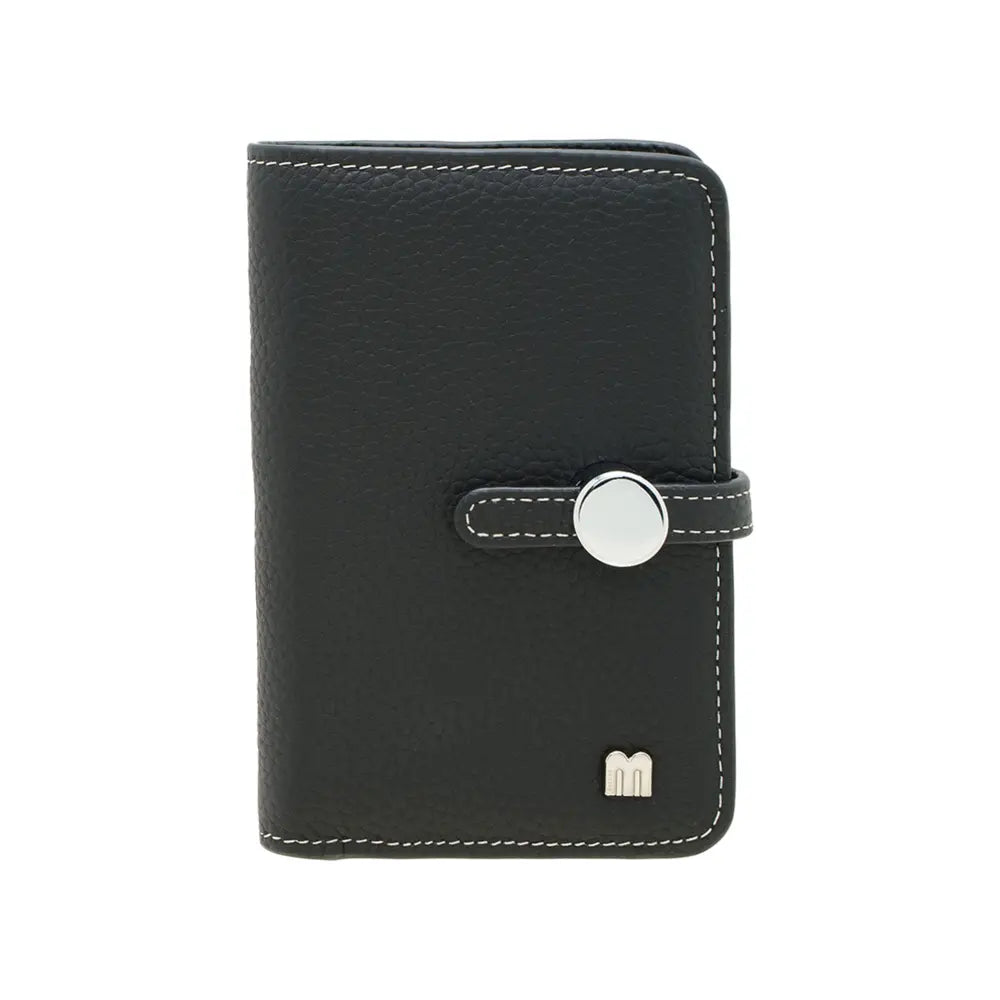 Leather Bi-Fold Short Wallet