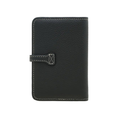 Leather Bi-Fold Short Wallet