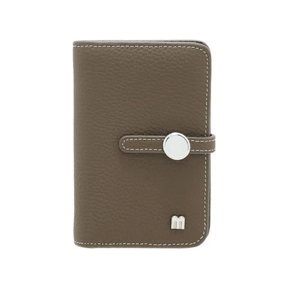 Leather Bi-Fold Short Wallet