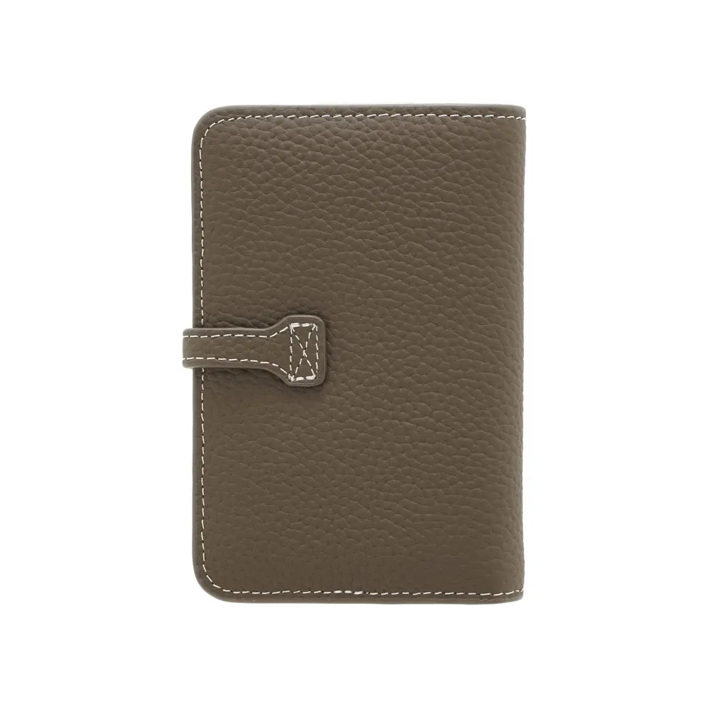 Leather Bi-Fold Short Wallet