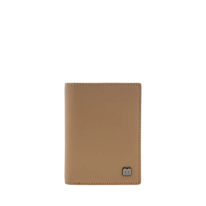 Bi-Fold Card Holder with Metal "M" Logo