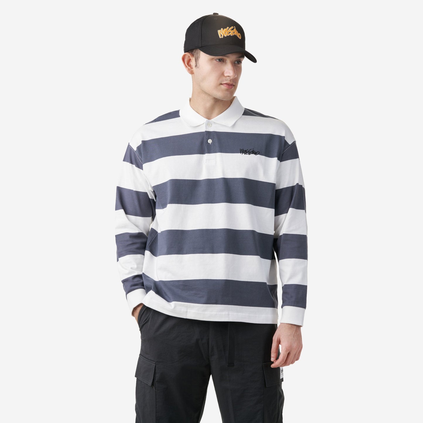 Oversize Long Sleeve Polo Tee