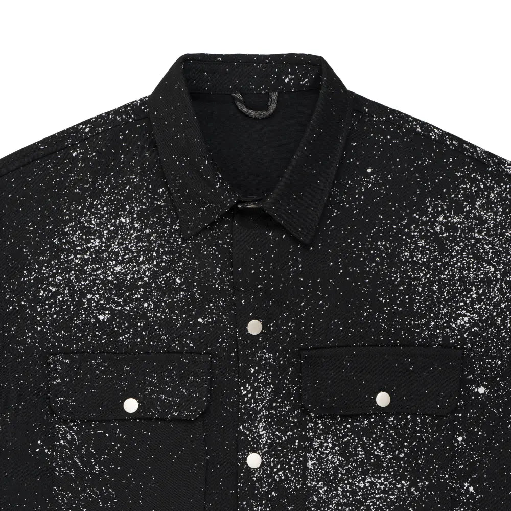 Galaxy Print Effect Long Sleeve Shirt