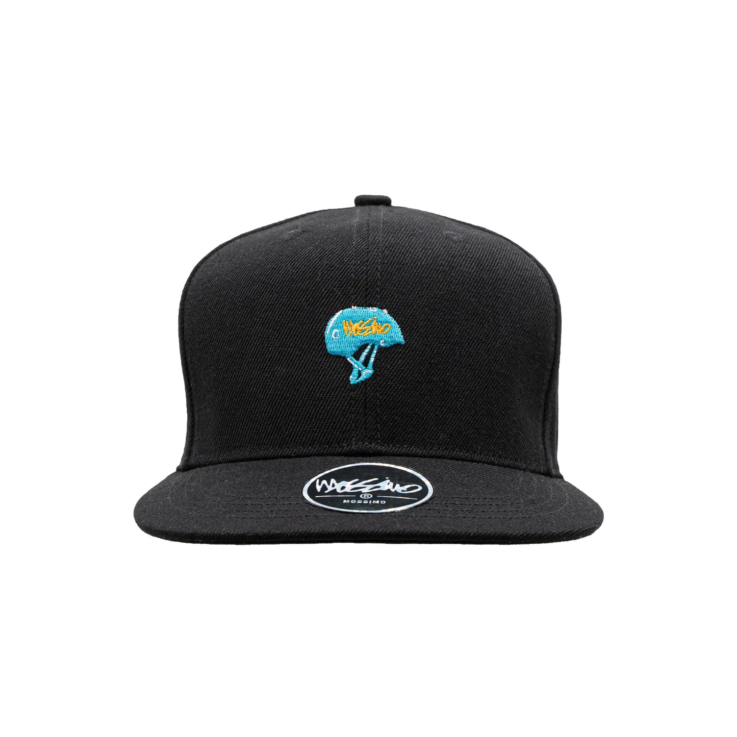 Graphic Embroidered Flat Bill Cap