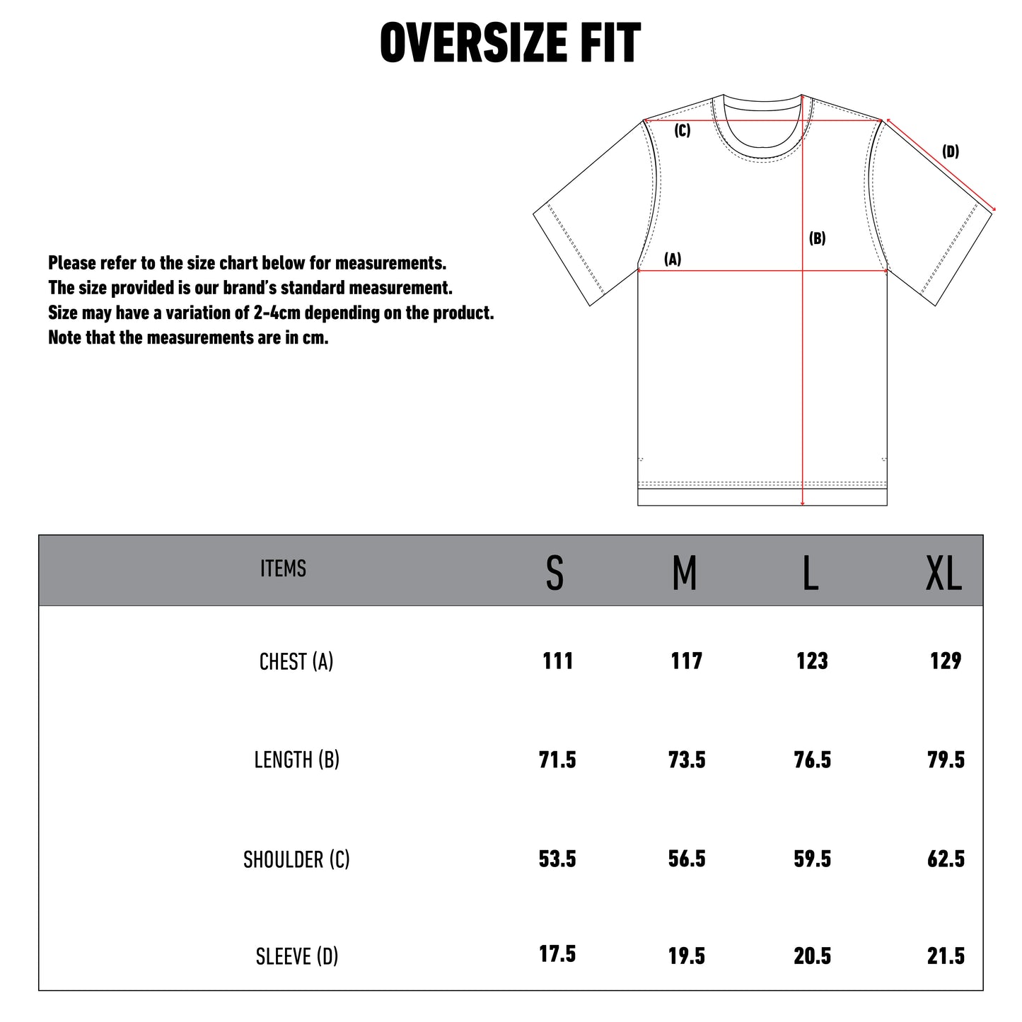 MOSSIMO Energetic Series Oversize T-shirt